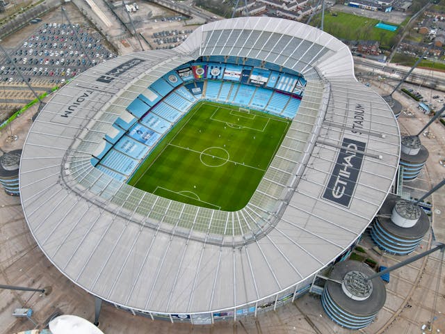 het stadion van Manchester City